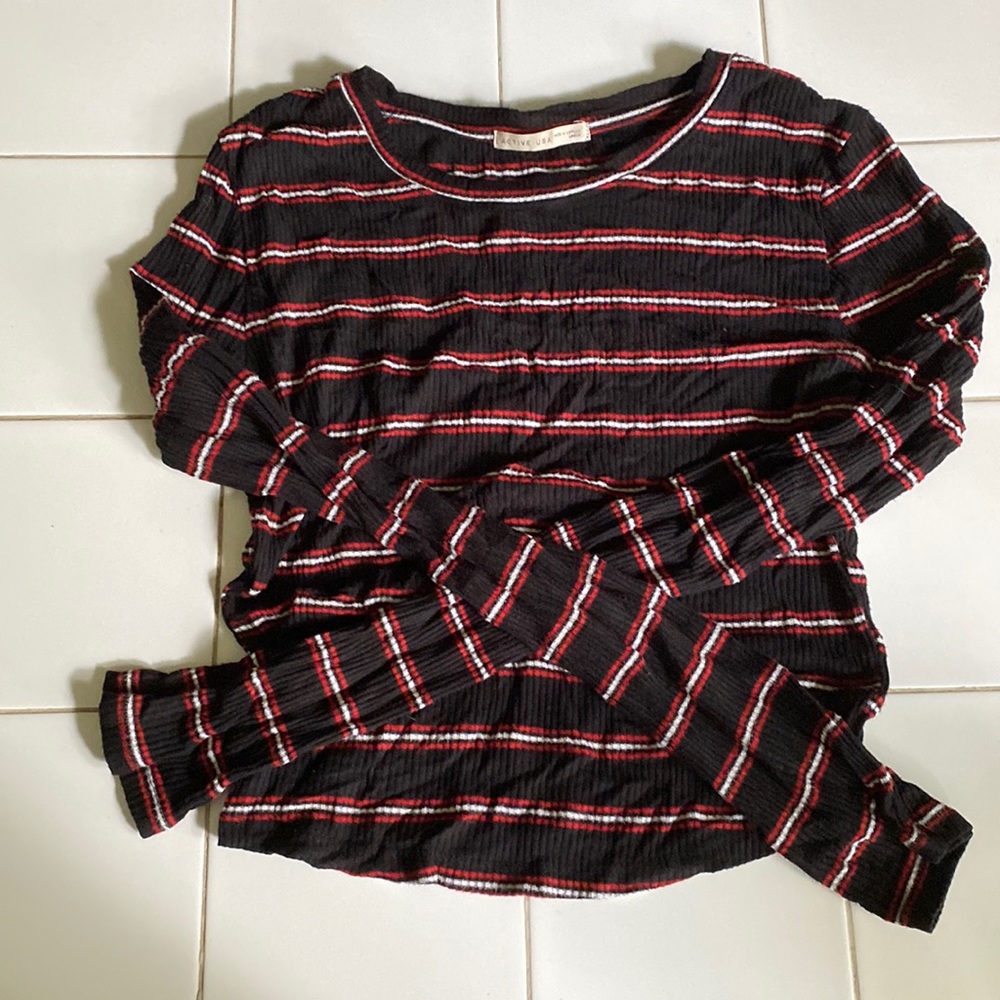Active USA, large, black with red and white strips,